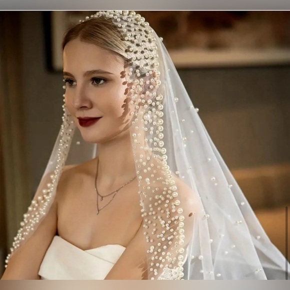 Wedding Veil With Pearls dreamy ✨✨? Elegant New main image 6